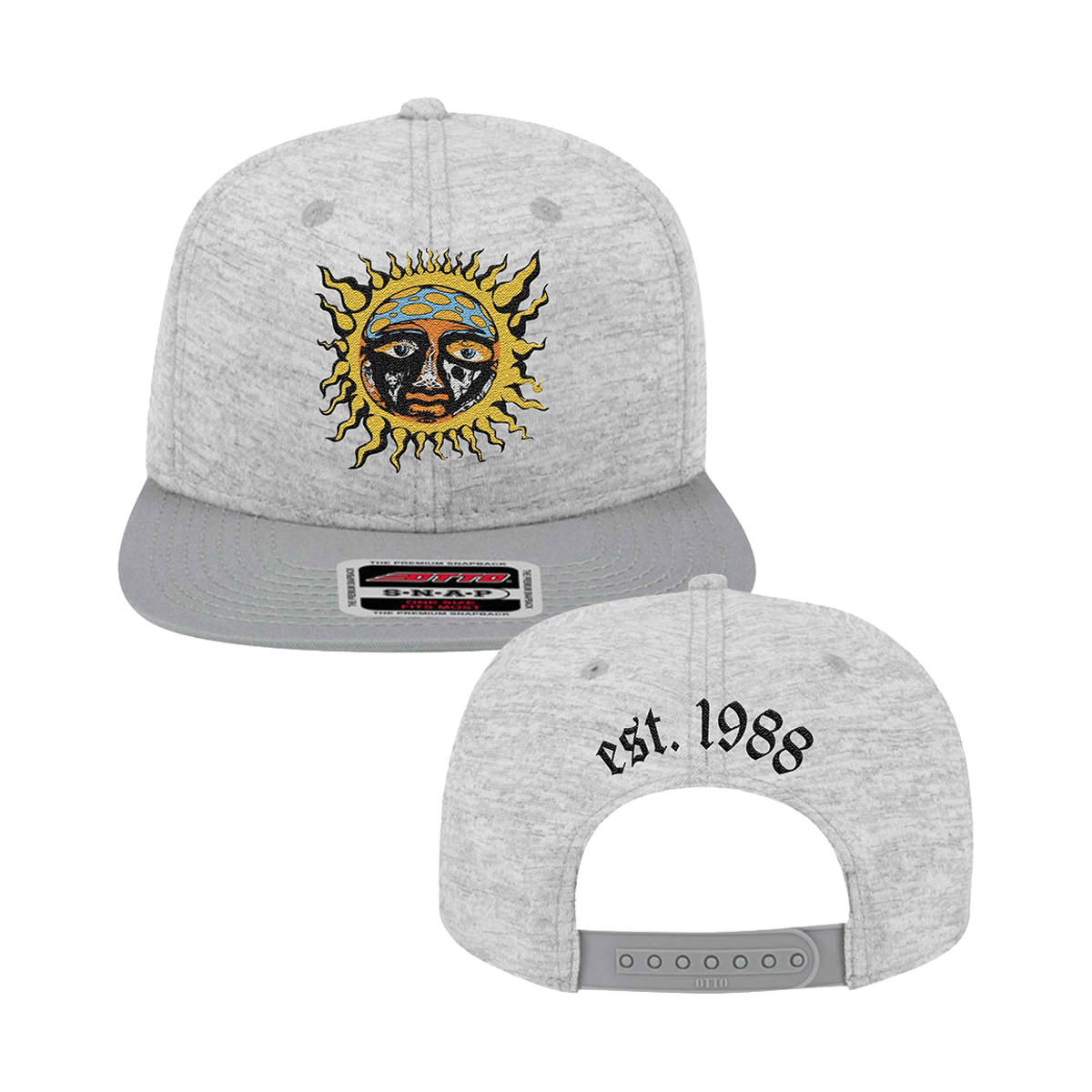Sublime Sun Heather Grey Flat Brim Hat