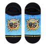 Sun Logo No Show Socks - Blue