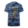 Ensenada Skeleton T-shirt - Blue Tie Dye