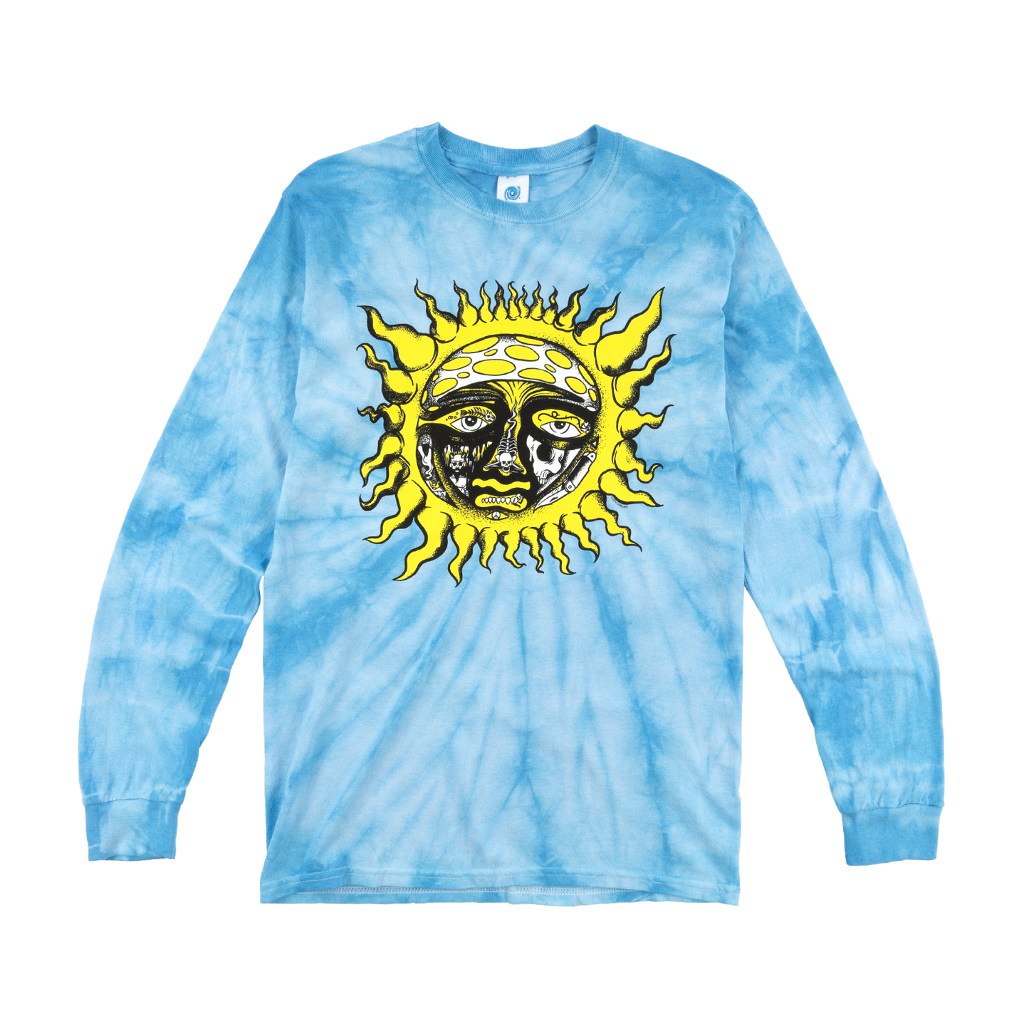 Blue Tie-Dye Sun Longsleeve