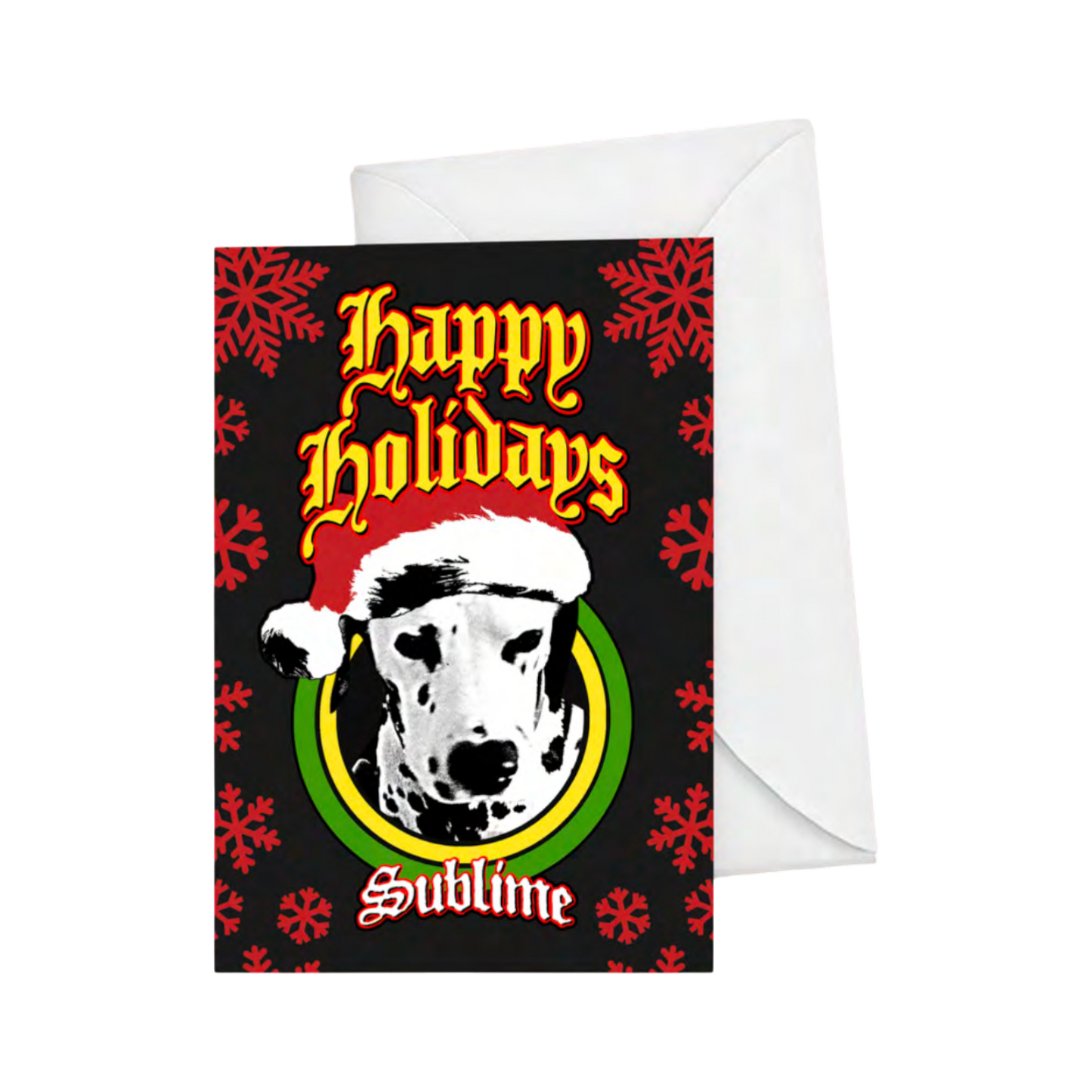 Lou Dog Happy Holidays Card
