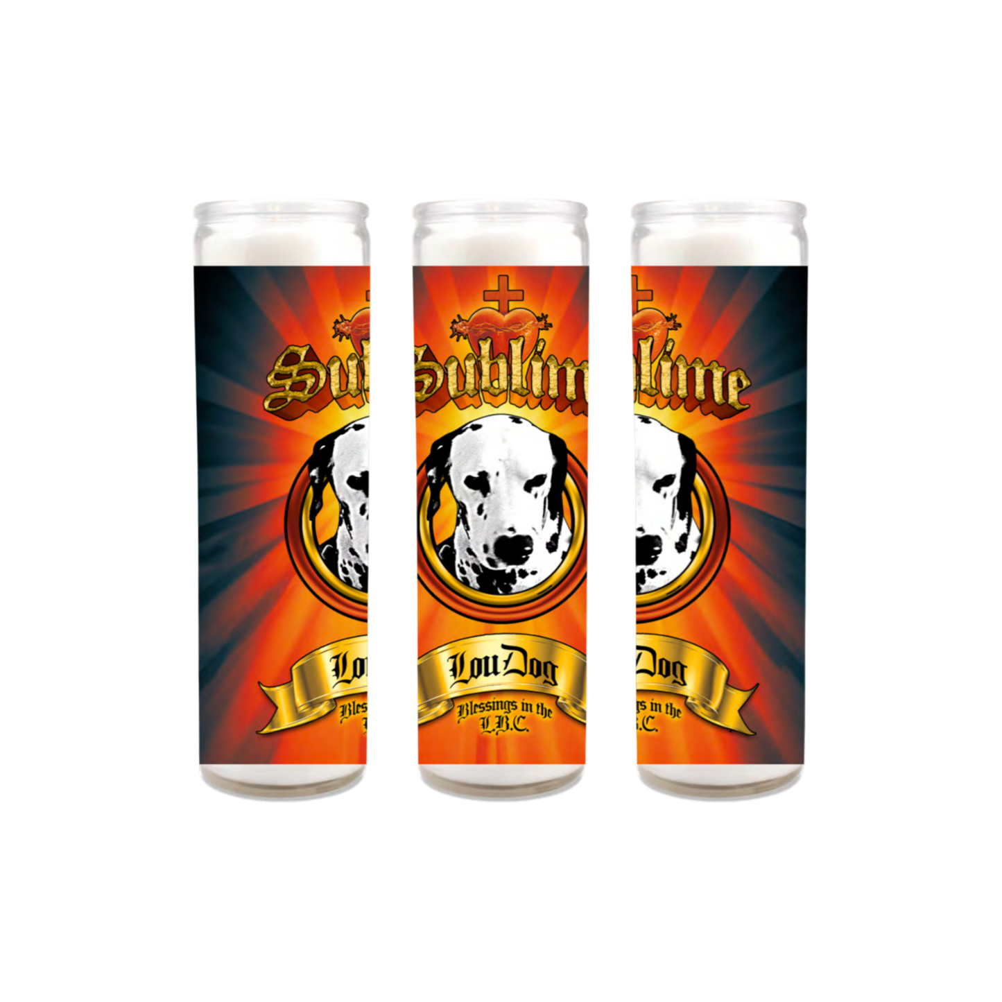Lou Dog Prayer Candle
