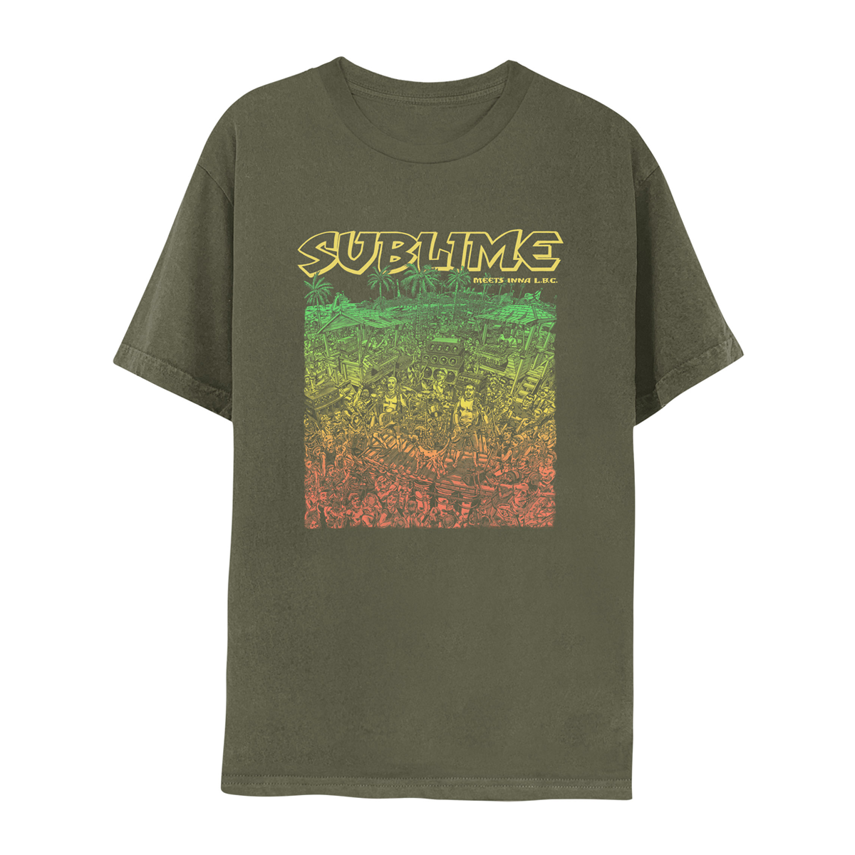 Dub Faded Green Tee – Sublime