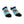 Sun Logo No Show Socks - Blue