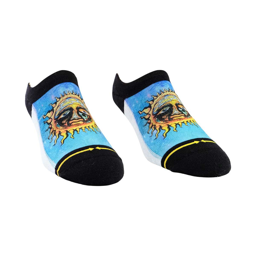 Sun Logo No Show Socks - Blue