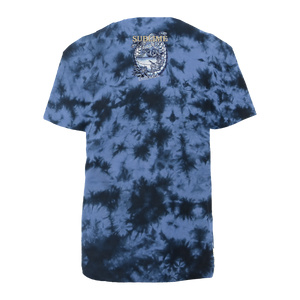Ensenada Skeleton T-shirt - Blue Tie Dye