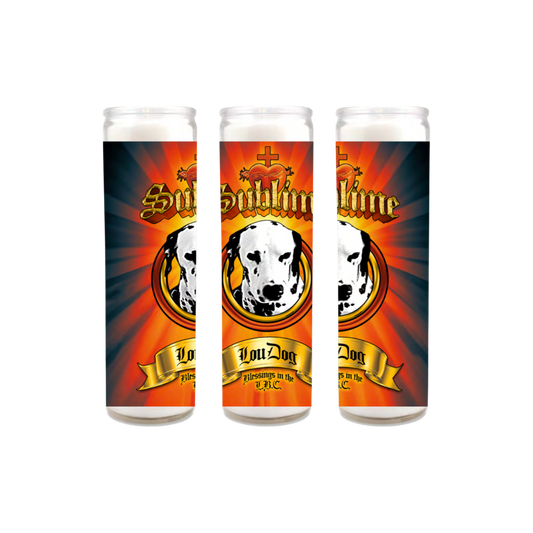 Lou Dog Prayer Candle