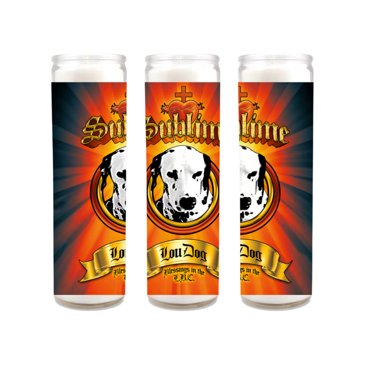 Lou Dog Prayer Candle