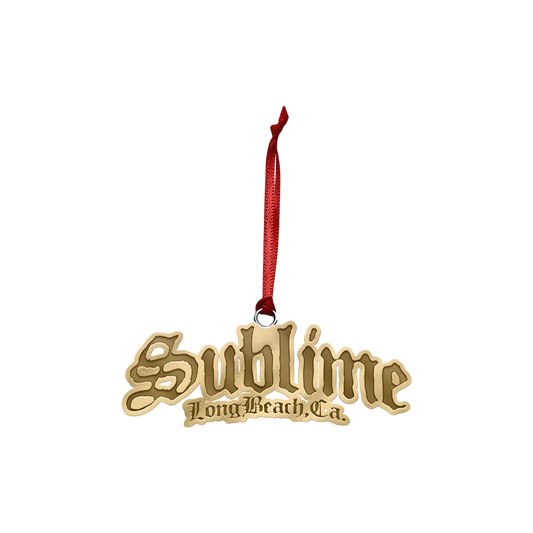 Gold Sublime Logo Ornament