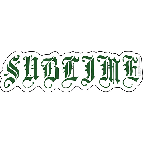 Sublime Old E Logo Sticker