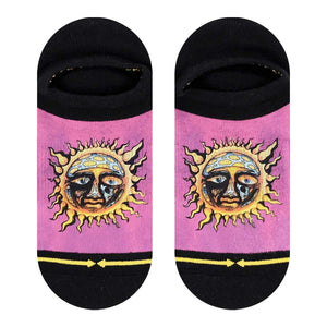 Sun Logo No Show Socks - Pink