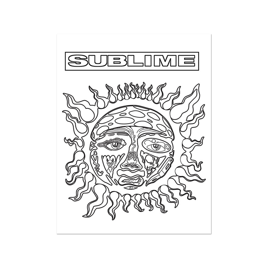 Sublime Sun Logo Black And White