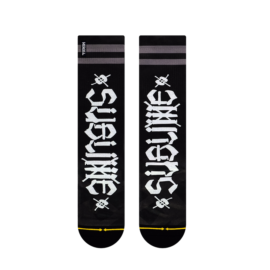 Sublime x Chaz Socks - Black / White