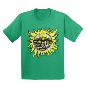 Psychedelic Sun Green Youth Tee