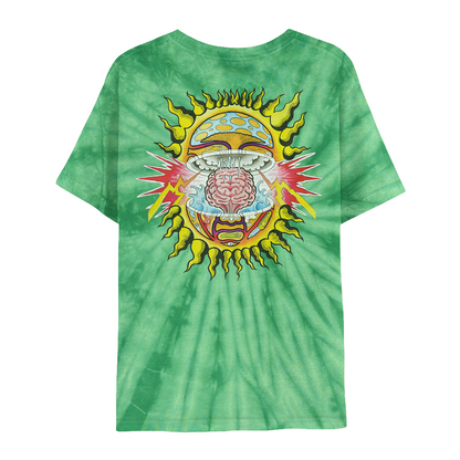 Mind-Blown Sun Green Tie-Dye Tee