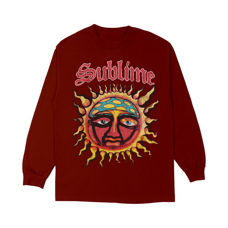 Maroon Sublime Sun Longsleeve1