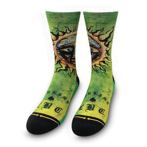 Sun Logo Socks - Green