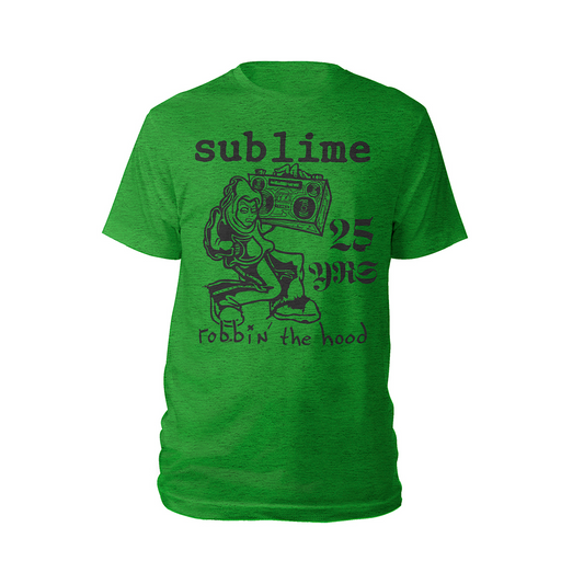 Robbin The Hood Green Heather Tee-Sublime