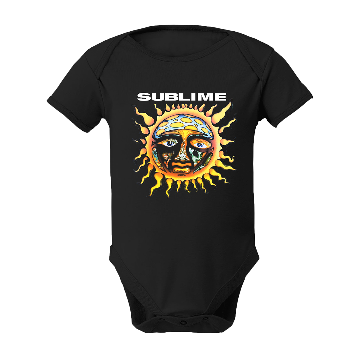 Sublime Sun Black Onesie