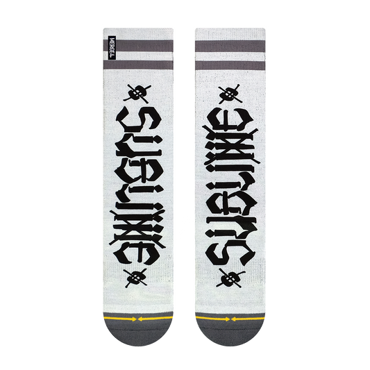Sublime x Chaz Socks - White / Black