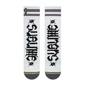 Sublime x Chaz Socks - White / Black